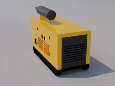 Power Generator Low-poly 3D model get