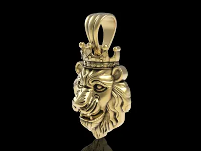 Lion King Pendant 3D print model