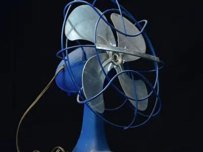 Retro Desk Fan 3D print model