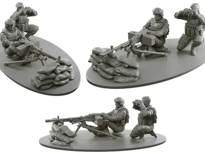 Machine Gun Kord  3D print model