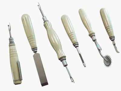 Tailor Toolset Collection Low-poly 3D model