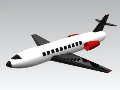 Flight airplane 3D model