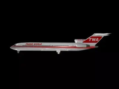 Trans world  Airlines 727 - 200 3D model
