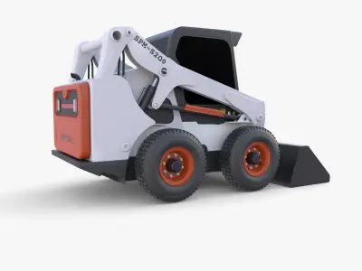 Skid steer loader V3 3D model