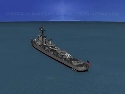 Gearing Class Destroyer DDR-829 Myles C Fox 3D model