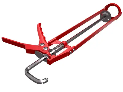 Skeleton Type Manual Caulking Gun 3D model