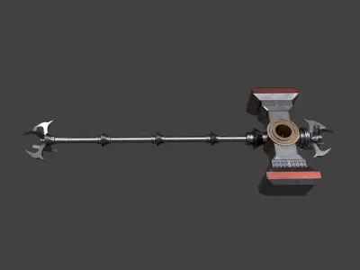 Fantasy Hammer Low-poly 3D model
