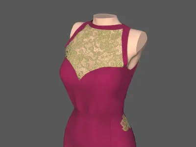 FORMAL DRESS 3D model