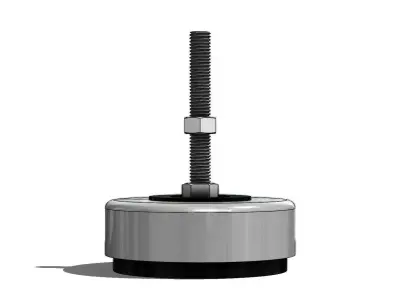 Vibra Stop Tradicional Rosca 1-2pol x 4pol Anti Vibration Damper 3D model