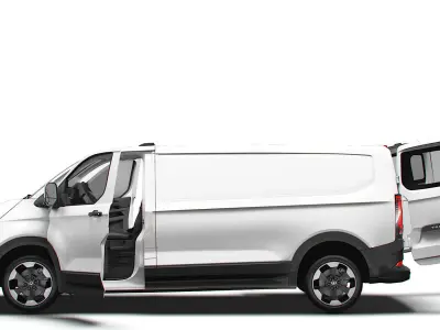 VW Transporter Van L2H1 HQ Interior 2025 3D model