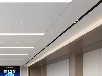 Interior scene conference room 3D model