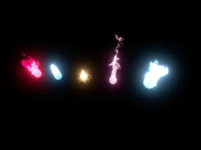 Thrusters Pack VDB  3D model