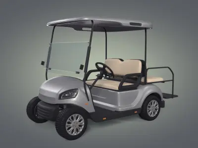 Generic Modern Golf Cart -- Electric Sport Vehicle -- Club Car 3D model purchase