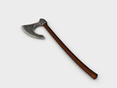 Old axe Low-poly 3D model shop