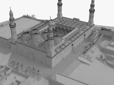 Masjid Quba 3D model