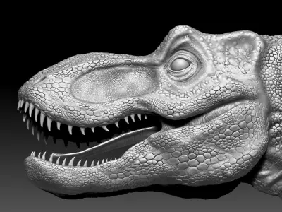 Dinosaur Baby Tyrannosaurus Rex Sculpt Project 3D model