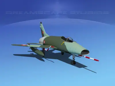 North American  F-100D Super Sabre France 3D model