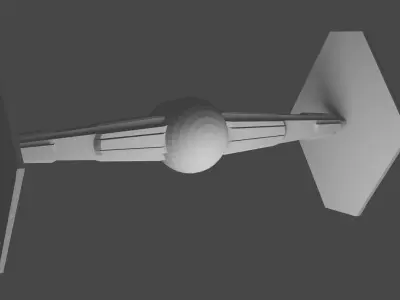 TIE Fighter star wars Low-poly 3D model