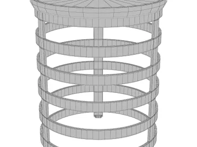 Apsley Round Chairside Table 3D model