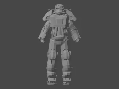 Power Armor T-45 3D model