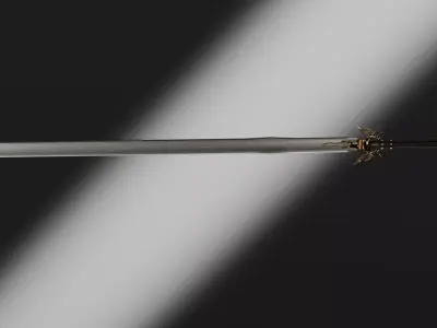 Ornate Fantasy Sword 3D Model 3D model