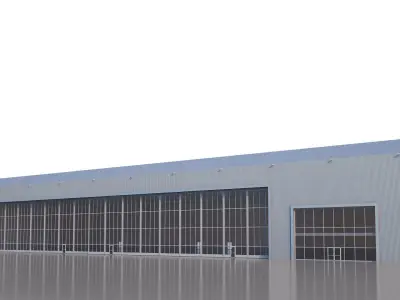 Airport Hangar 3D model