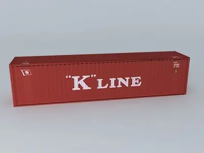 K Line Container 40 Free 3D model