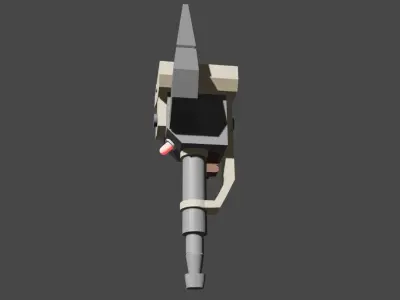 Lowpoly Sci-Fi Scanning Device Gameready  Low-poly 3D model