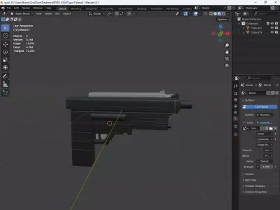 Fake Gun Free low-poly 3D model