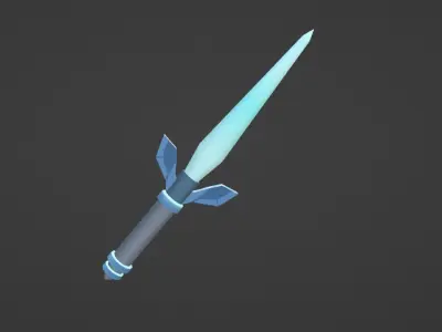 melee weapons lowpolly Low-poly 3D model