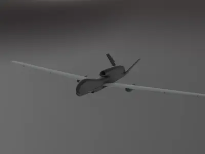 uav Drone G- hawk - Photorealistic Low-poly 3D model