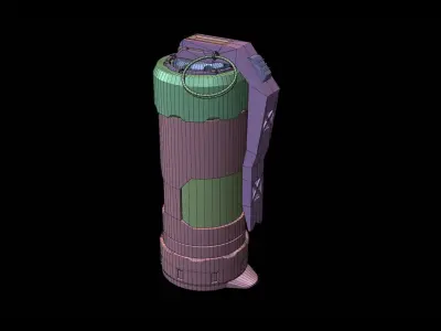 GRENADE SCIFI Low-poly 3D model