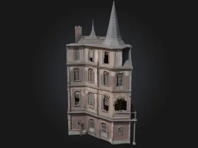 Haunted Victorian Manor  Gothic Grandeur with a Ghostly Presence 3D model