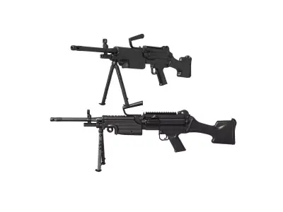 FN M249S weapon 3D print model