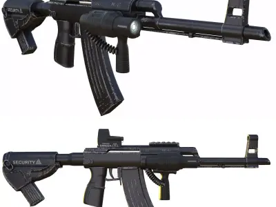 AK-47 upgrade 3D model