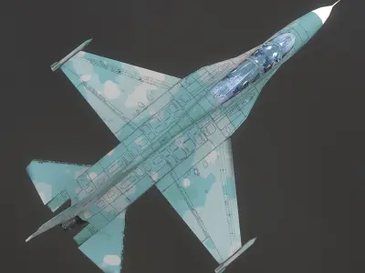 T50i Golden Eagle Low-poly 3D model