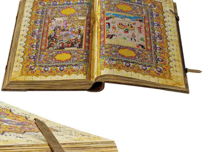 HISTORICAL BOOK VOL01 Low-poly 3D model