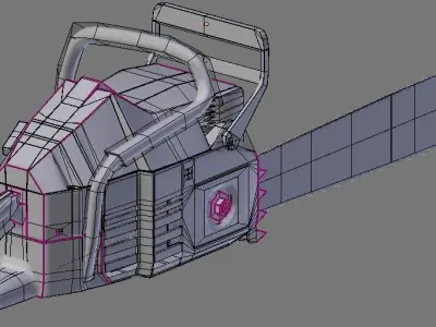 Power saw machine 3D model