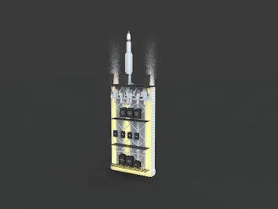 MK 57 Vertical Launching System 3D model