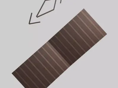 Industrial Roof Free low-poly 3D model