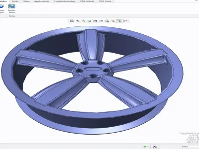 W4 wheel Free 3D model