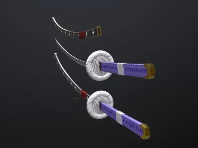 Katana Trafalgar Law Low-poly 3D model