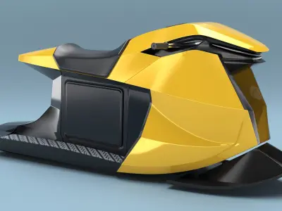  Yellow Electric Jet Ski 