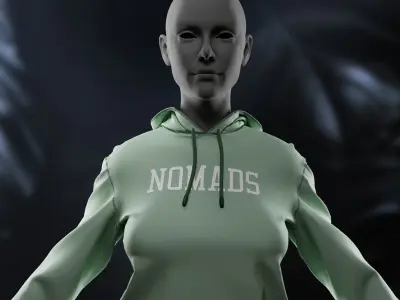 Fimale cloths part 1 Low-poly 3D model