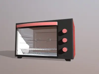 Microwave 3D model purchase