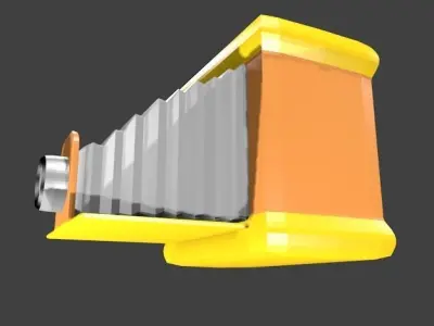 Old Camera Low-poly 3D model