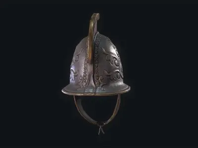 Helmet of Gladiator Low-poly 3D model