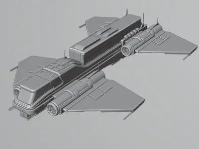  SPACESHIP CRAFT 3D model
