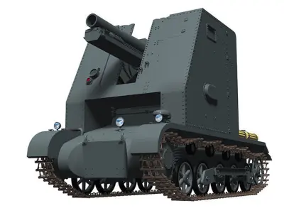15cm sIG33 auf Panzerkampfwagen I Ausf B 3D model
