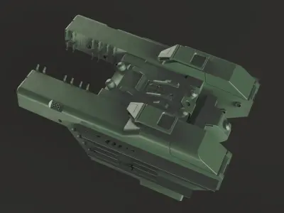 part scifi mortals spacecraft  vol2 3D model
